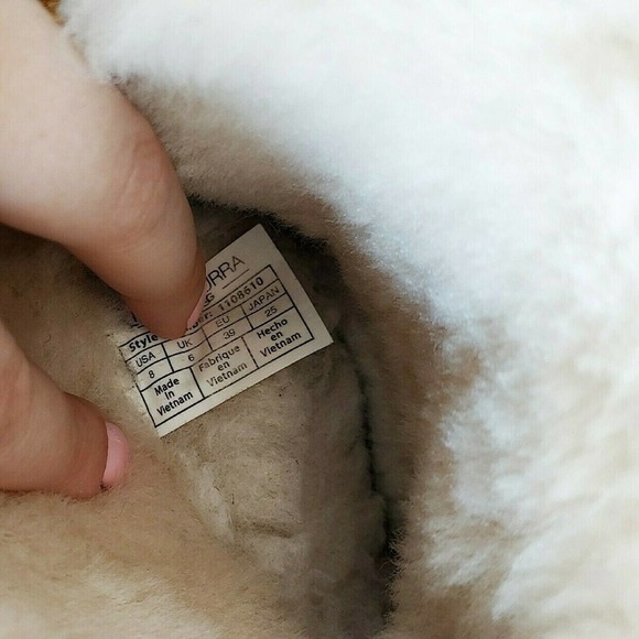 Ugg 8 Suede Koolaburra Tan Carmel 8 Boots Sherpa Chesnut - Picture 7 of 11